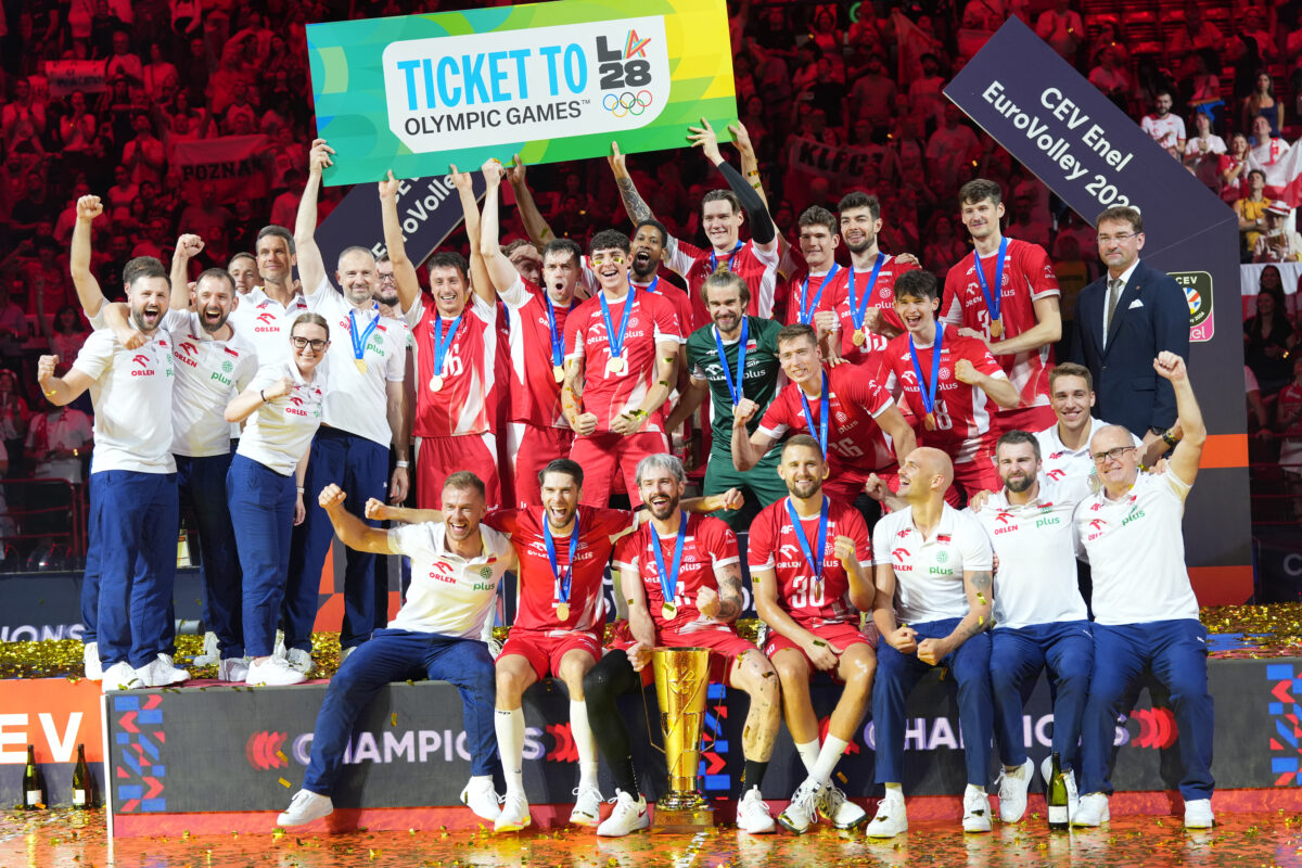 Galleria foto 'Europei pallavolo maschile 2026, le foto della finale Polonia-Francia 3-1' - foto 13