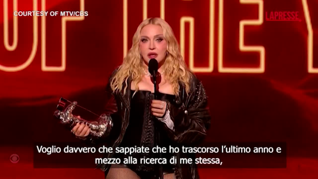 mtv awards madonna domina i premi il discorso della popstar da Lapresse.it mtv awards madonna domina i premi il discorso della popstar