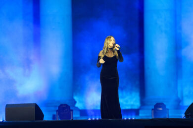 Lola Ponce durante l’evento ‘Una Serata di Stelle per Pupi’ (Fondazione P.U.P.I. Ente Filantropico del Terzo Settore di Javier Zanetti e Paula de la Fuente) in Piazza del Plebiscito a Napoli, Italia - 26 settembre 2026 (Photo by Alessandro Garofalo/LaPresse)