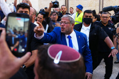 Ben-Gvir guida una manifestazione a Gerusalemme in vista dell’udienza sui partiti arabi
