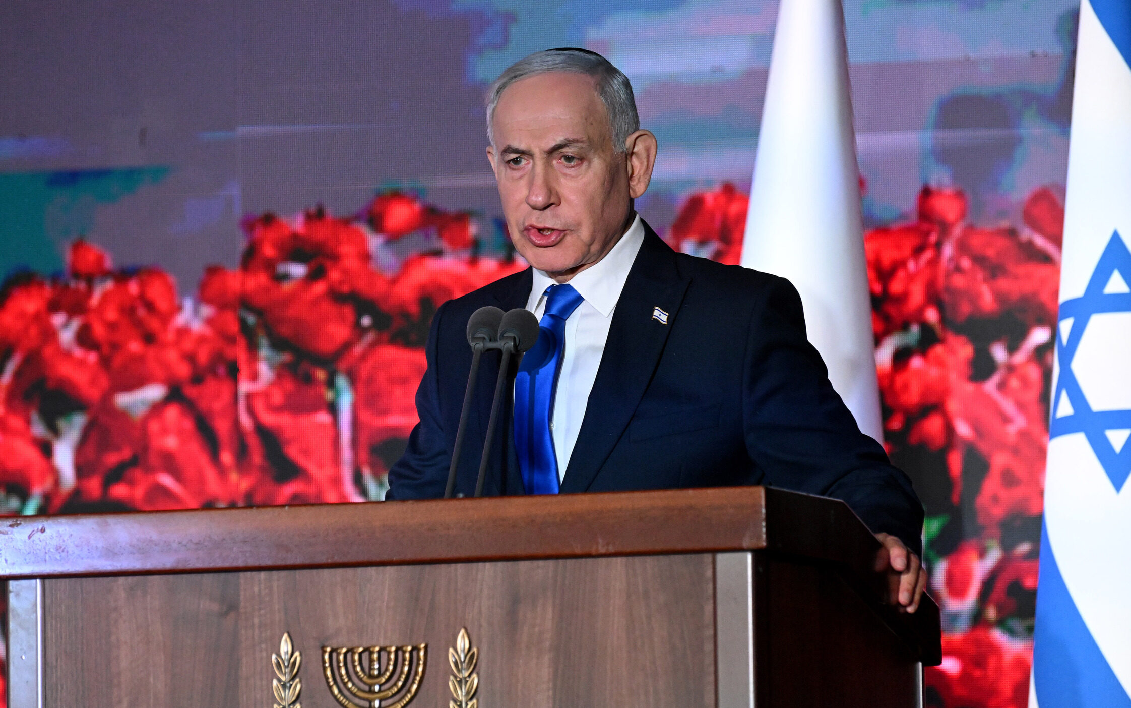 7 ottobre, Netanyahu alla cerimonia commemorativa sul Monte Herzl