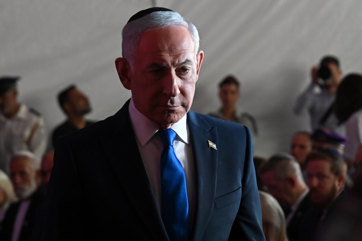 Galleria foto '7 ottobre, Netanyahu alla cerimonia commemorativa sul Monte Herzl' - foto 5