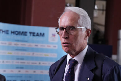 Giovanni Malagò esce dal Coni dopo essere stato nominato commissario della FIGC (Photo by Alfredo Falcone/LaPresse)