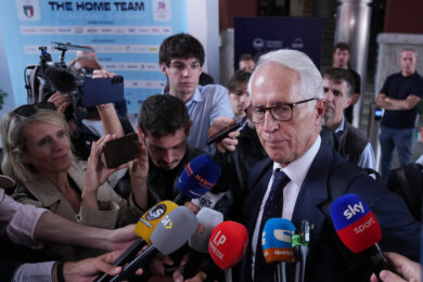 Giovanni Malagò esce dal Coni dopo essere stato nominato commissario della FIGC (Photo by Alfredo Falcone/LaPresse)