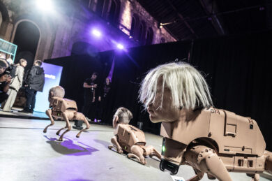 I cani robot al primo giorno di Wave by Vento alle Ogr di Torino mercoledì 07 ottobre 2026. (foto by Daniele Solavaggione/LaPresse)