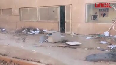 Tromba marina a Marsala, dentro la scuola devastata