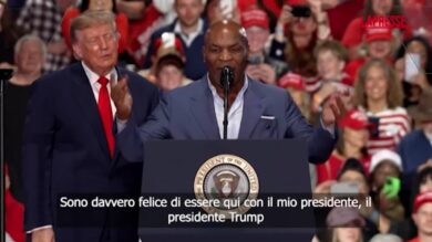 Usa, Trump al comizio di Syracuse con Mike Tyson: "Non voglio combattere contro di lui"