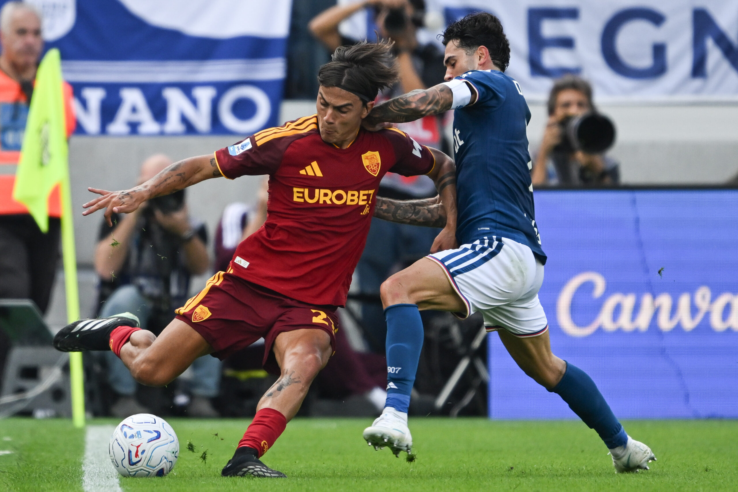 Como-Roma 0-0, nei giallorossi espulso Malen Como-Roma 0-0, nei giallorossi espulso Malen