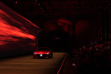 Alfa Romeo Cuore Rosso al The Night Before evento Stellantis a Parigi (Foto Fabio Ferrari/LaPresse)
