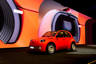 Citroen 2 CV Concept al The Night Before evento Stellantis a Parigi (Foto Fabio Ferrari/LaPresse)